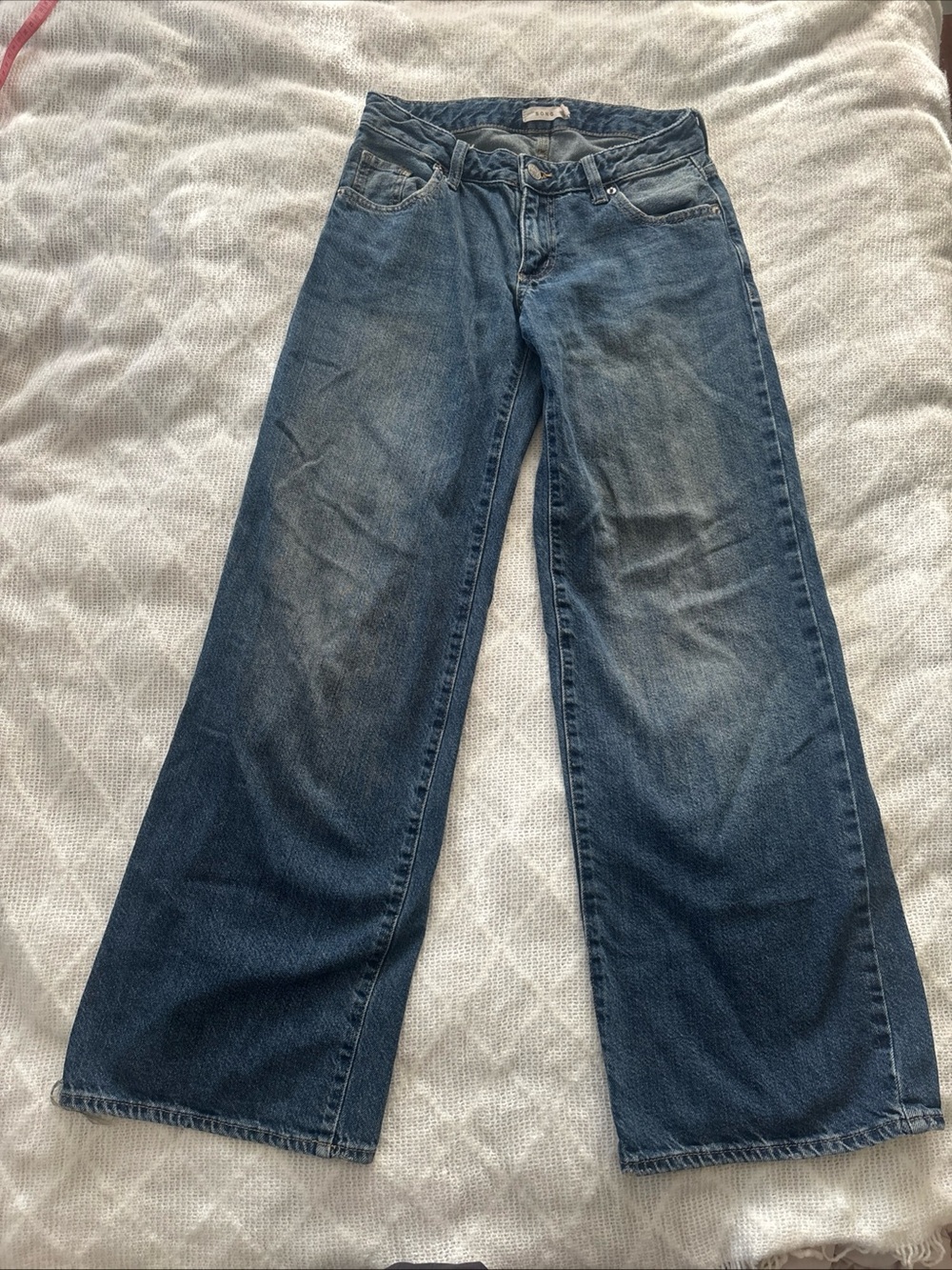 SONG Classic High-Rise Wide Leg Jeans Medium Wash